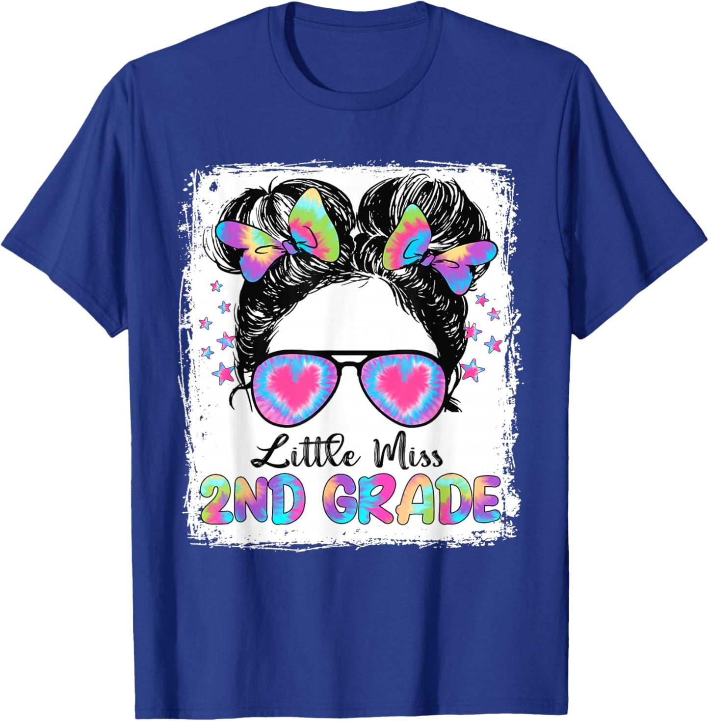 Little Miss Second Grade Girl Back To School Shirt 2nd Grade T-Shirt - T-Shirt | Royal