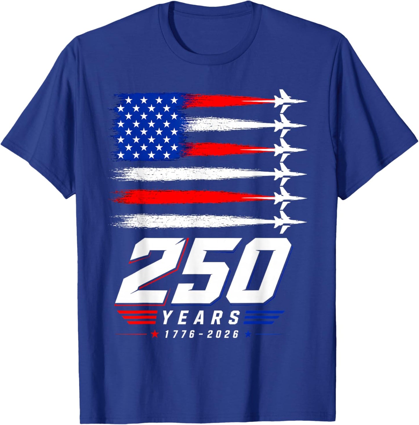 250 Years American Anniversary USA Patriotic 4th July T-Shirt - T-Shirt | Royal
