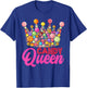 Candy Queen Crown Art Girls Candy Lollipop Lovers T-Shirt - T-Shirt | Royal