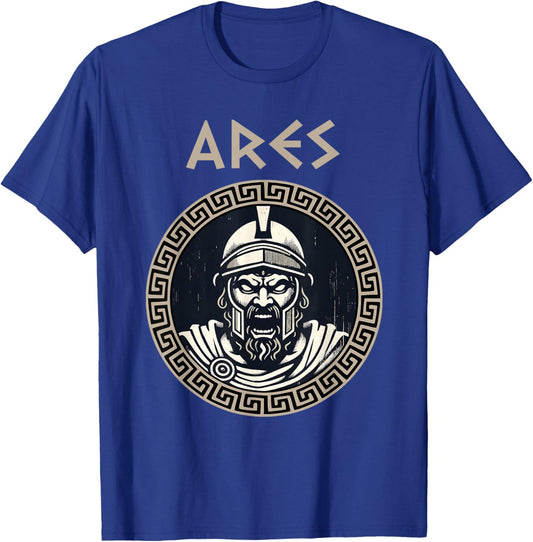 Ares Ancient Greek War God of Battle T-Shirt - T-Shirt | Royal