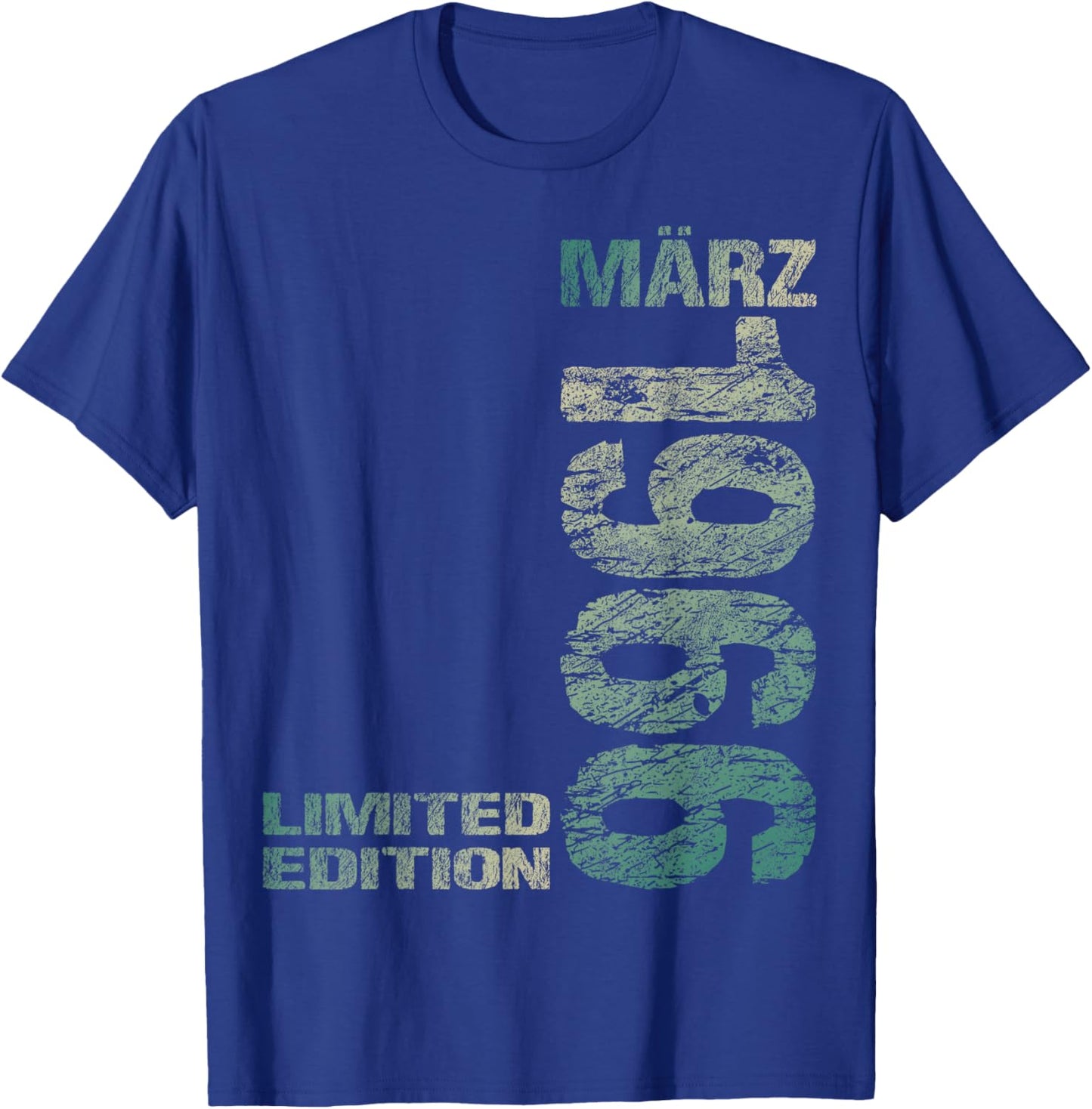 March 1966 Man Woman 60th Birthday Limited Edition T-Shirt - T-Shirt | Royal