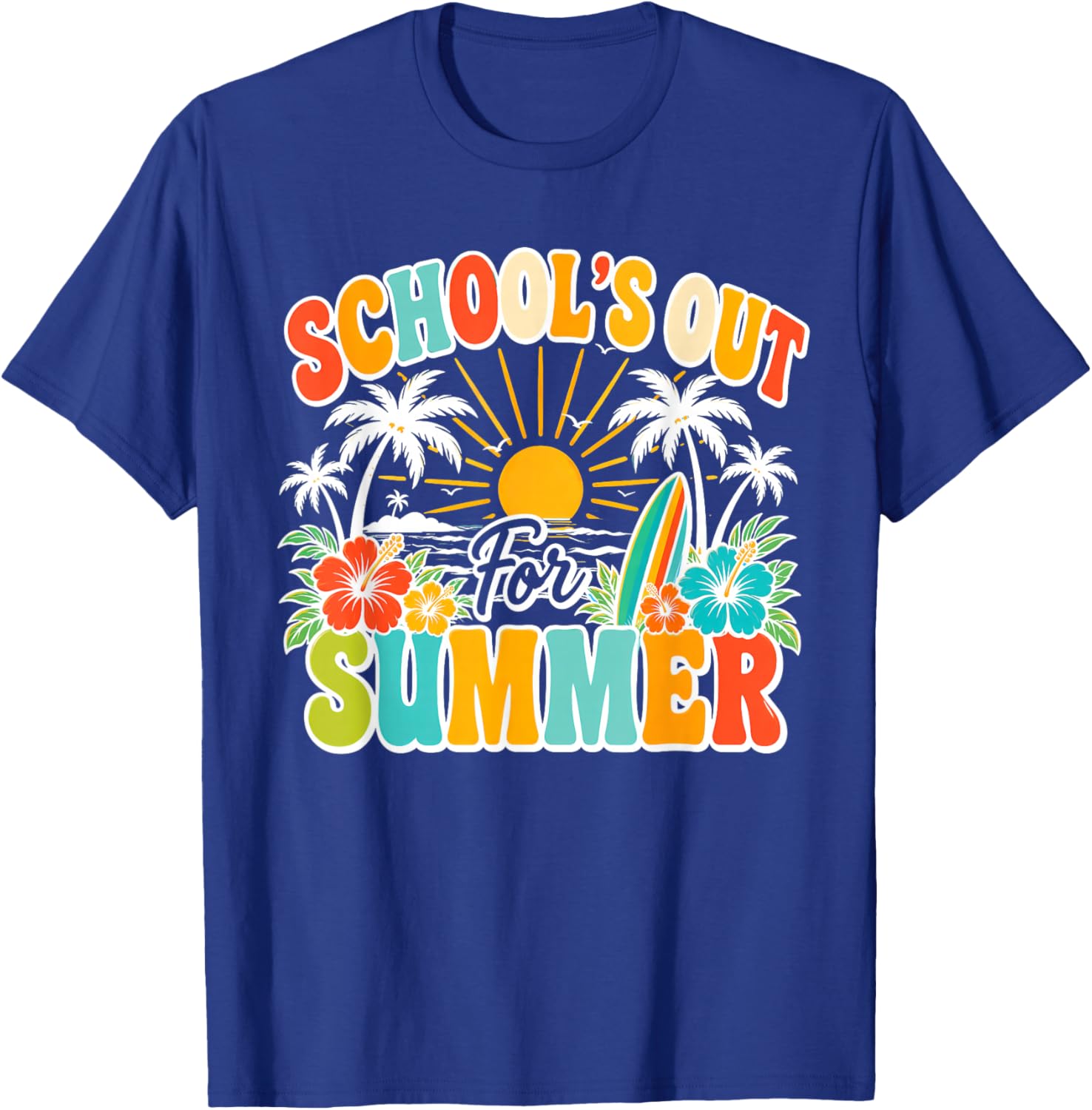 End of School Year Teacher Summer Bruh We Out Teachers T-Shirt - T-Shirt | Royal