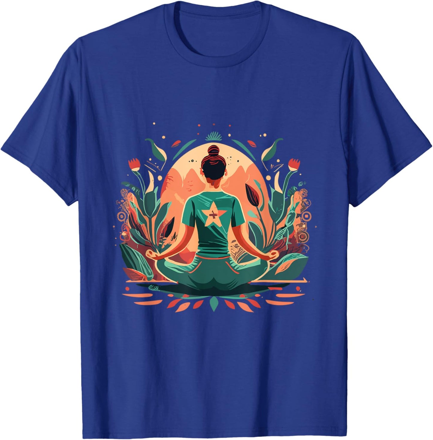 Yoga Meditation And Pilates T-Shirt - T-Shirt | Royal