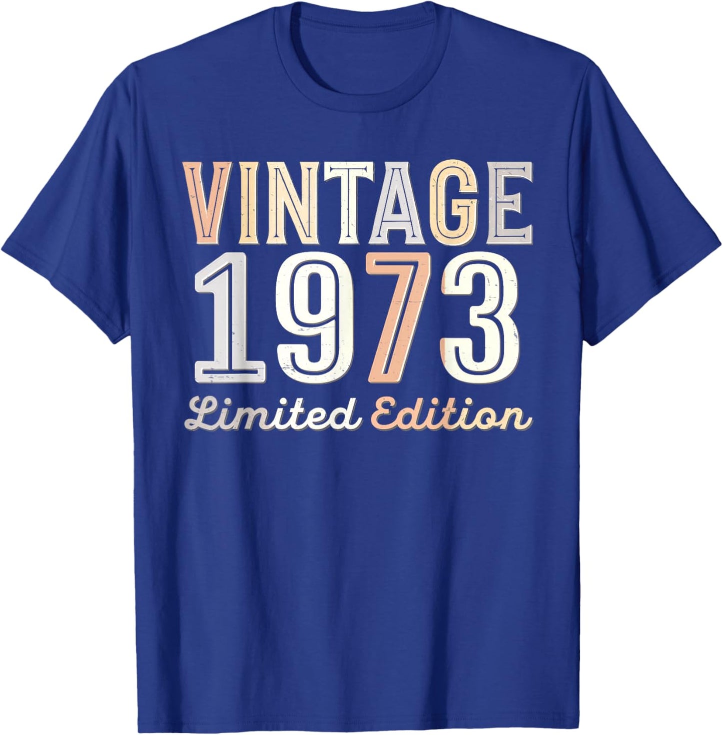 Vintage 1973 Limited Edition 52th Birthday 52 Years Old Bday T-Shirt - T-Shirt | Royal