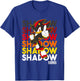 Sonic The Hedgehog Shadow Stacked Text Cool Logo T-Shirt - T-Shirt | Royal