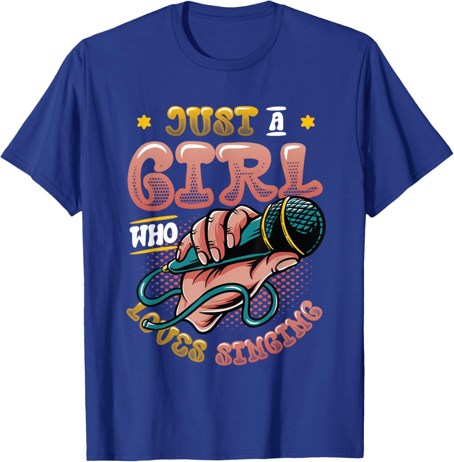 Just A Girl Who Loves Singing Choir Singer Girl T-Shirt - T-Shirt | Royal