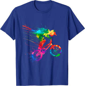 BMX Bike Stunt Rider Boys Children Cool BMX Stunt T-Shirt - T-Shirt | Royal
