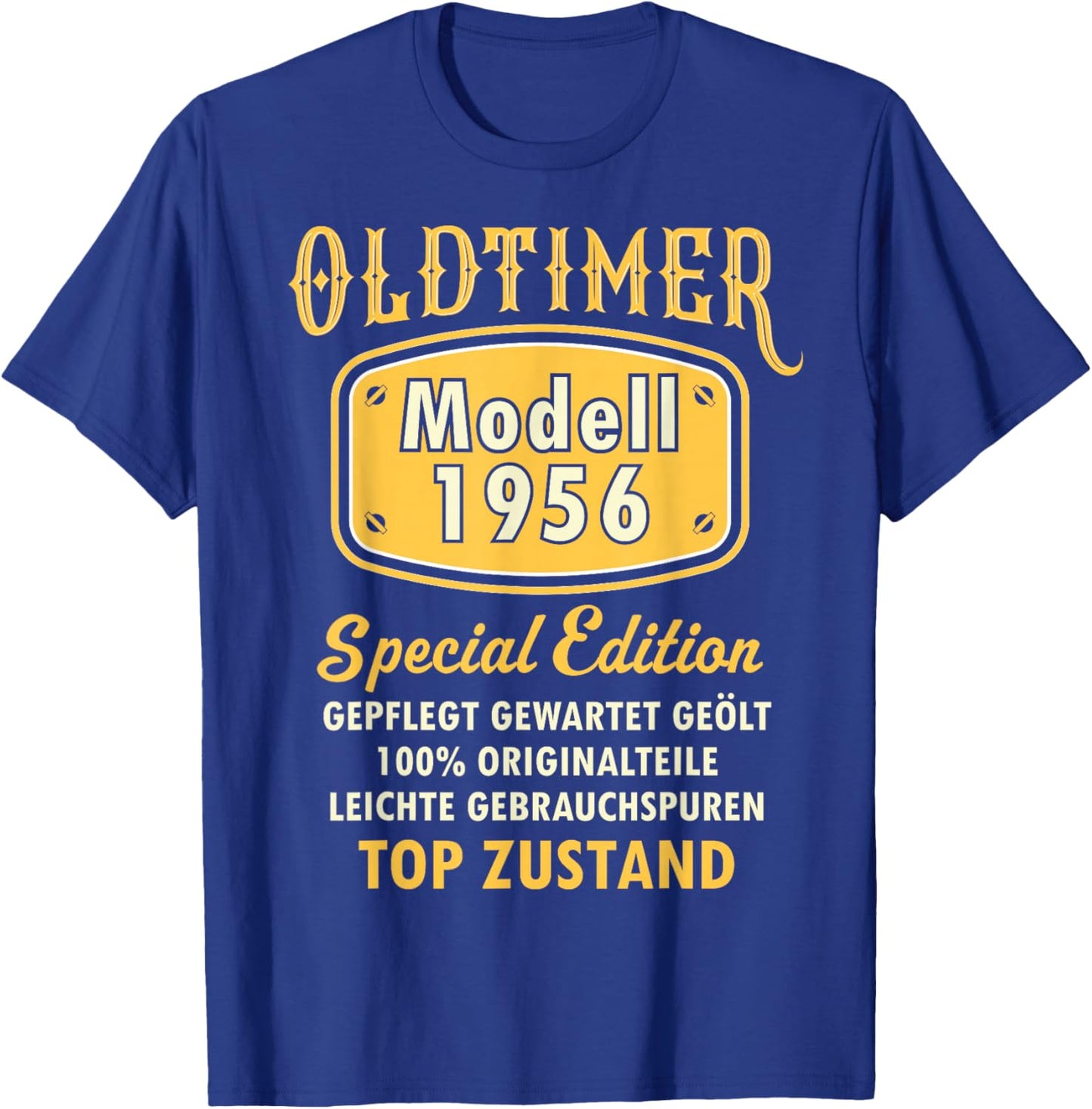 1956 Geburtstag Mann 70 Dekoration Lustig 70er 70 Geburtstag T-Shirt - T-Shirt | Royal