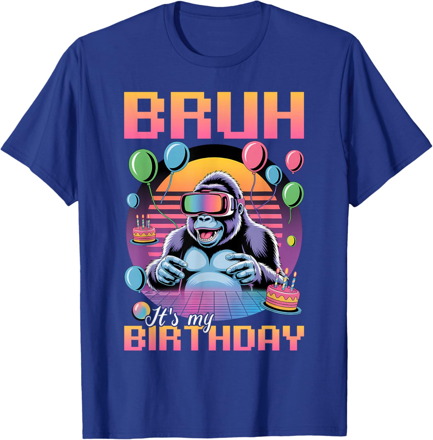 Birthday Gamer VR T-Shirt - T-Shirt | Royal