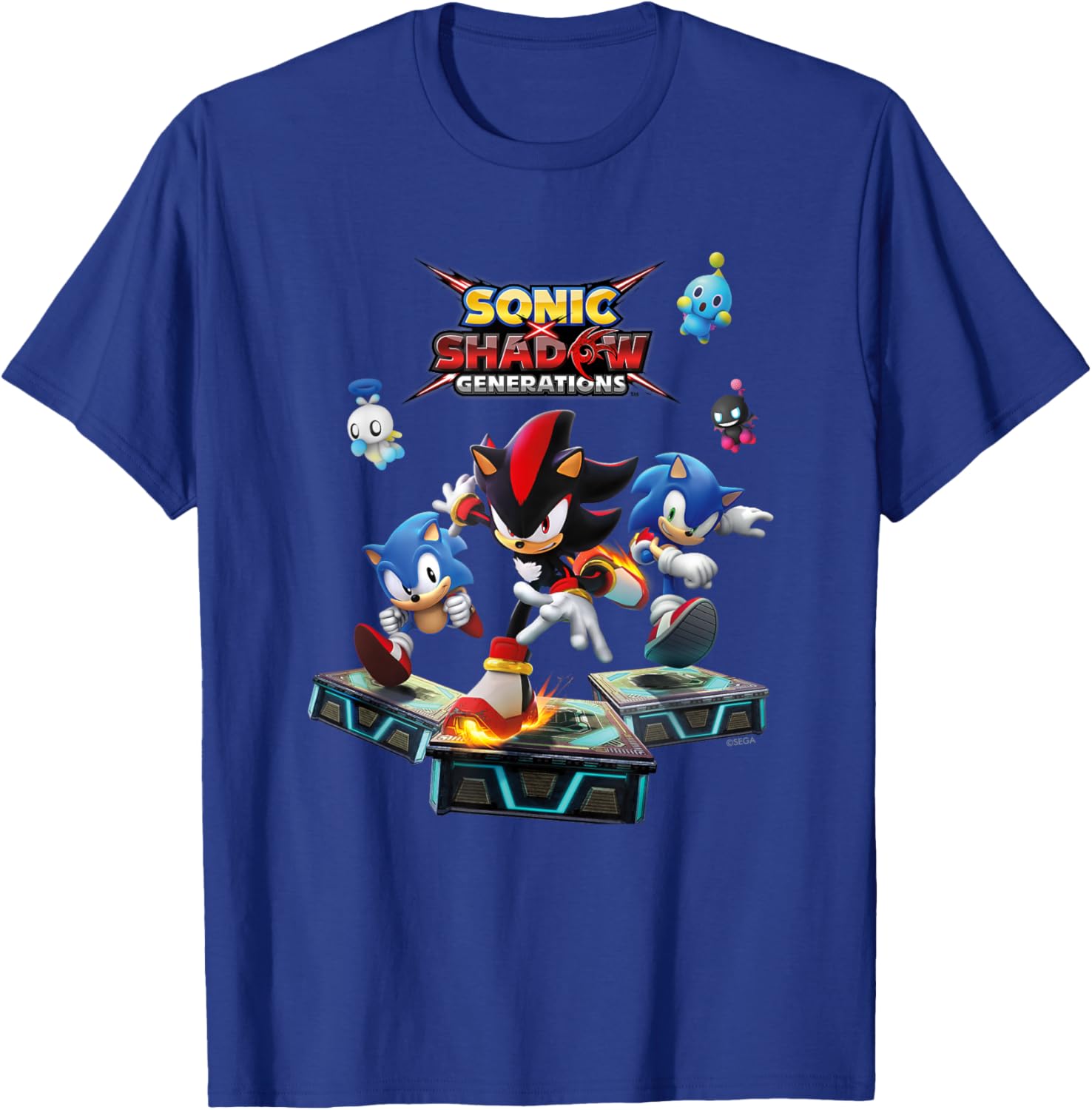 Sonic the Hedgehog, Sonic X Shadow Generations - Key Art T-Shirt - T-Shirt | Royal
