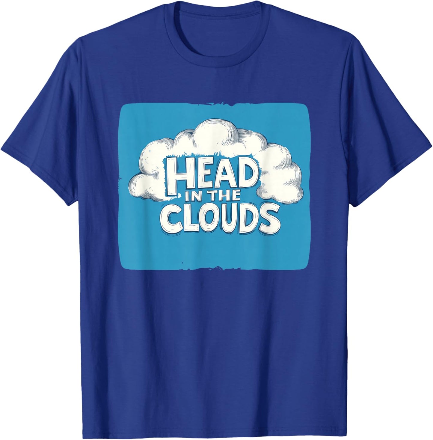 Drifting Away with Head in the Clouds for Boys and Girls T-Shirt - T-Shirt | Royal