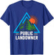 Public Landowner Outdoor Hiking T-Shirt - T-Shirt | Royal