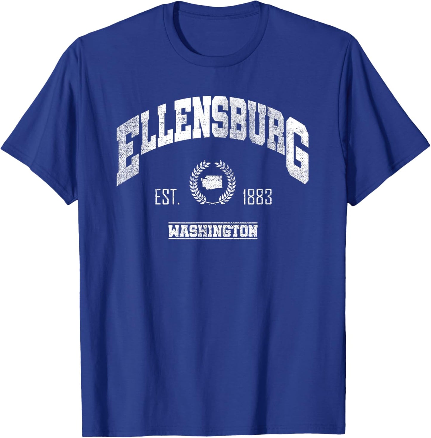 Ellensburg WA | Washington | Vintage Throwback T-Shirt - T-Shirt | Royal