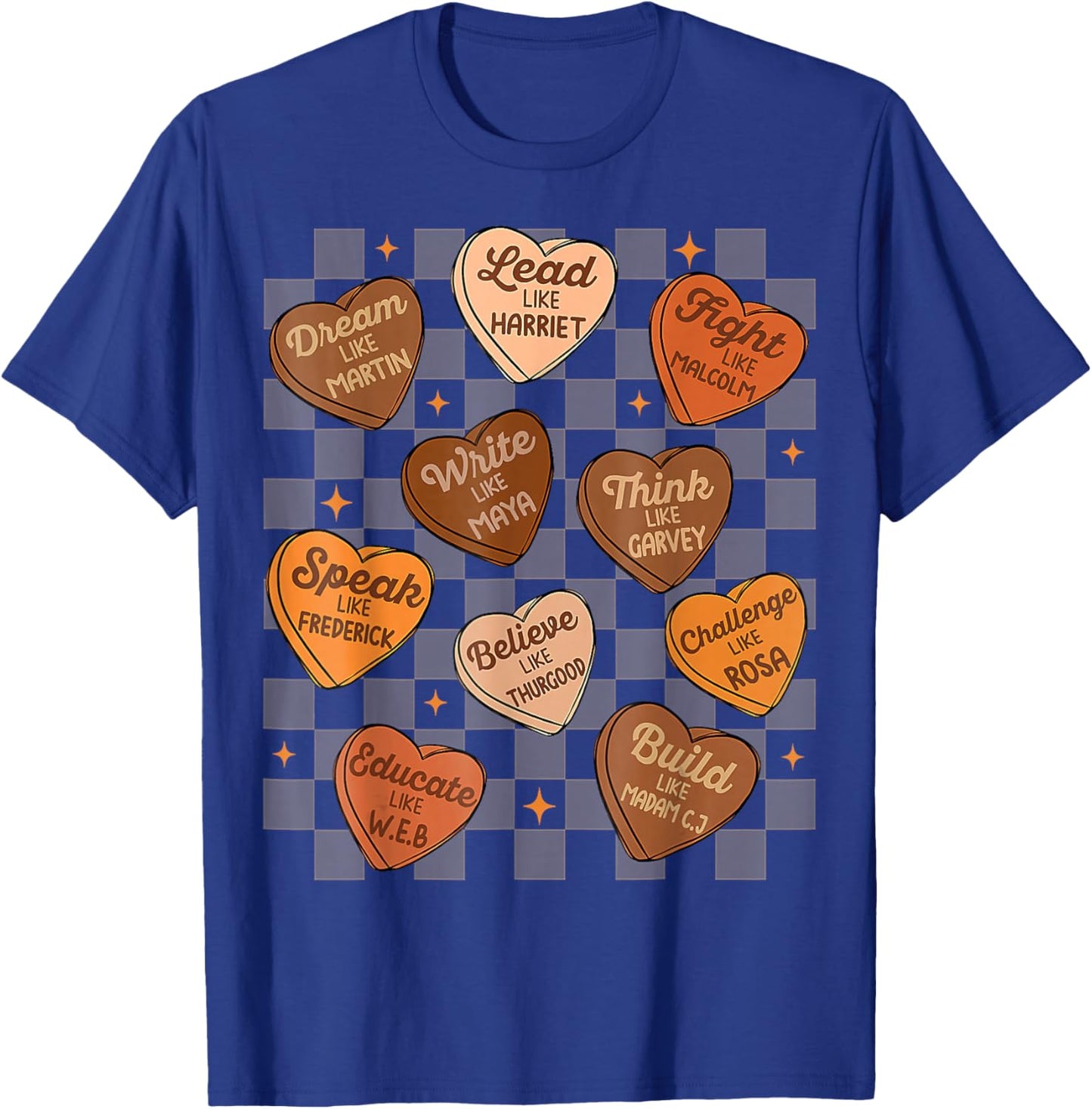 Groovy Black History Month Shirt Women Kids Patrioic T-Shirt - T-Shirt | Royal