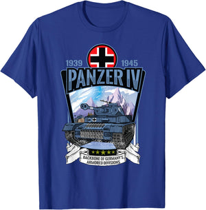 World War 2 German Tank Panzer 4 T-Shirt - T-Shirt | Royal