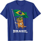 Brasil Flag Capybara Brazilian Pride Brasilian Roots Brazil T-Shirt - T-Shirt | Royal