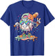 Baseball Ice Cream Drip Youth Boys Kids Baseball Drip T-Shirt - T-Shirt | Royal