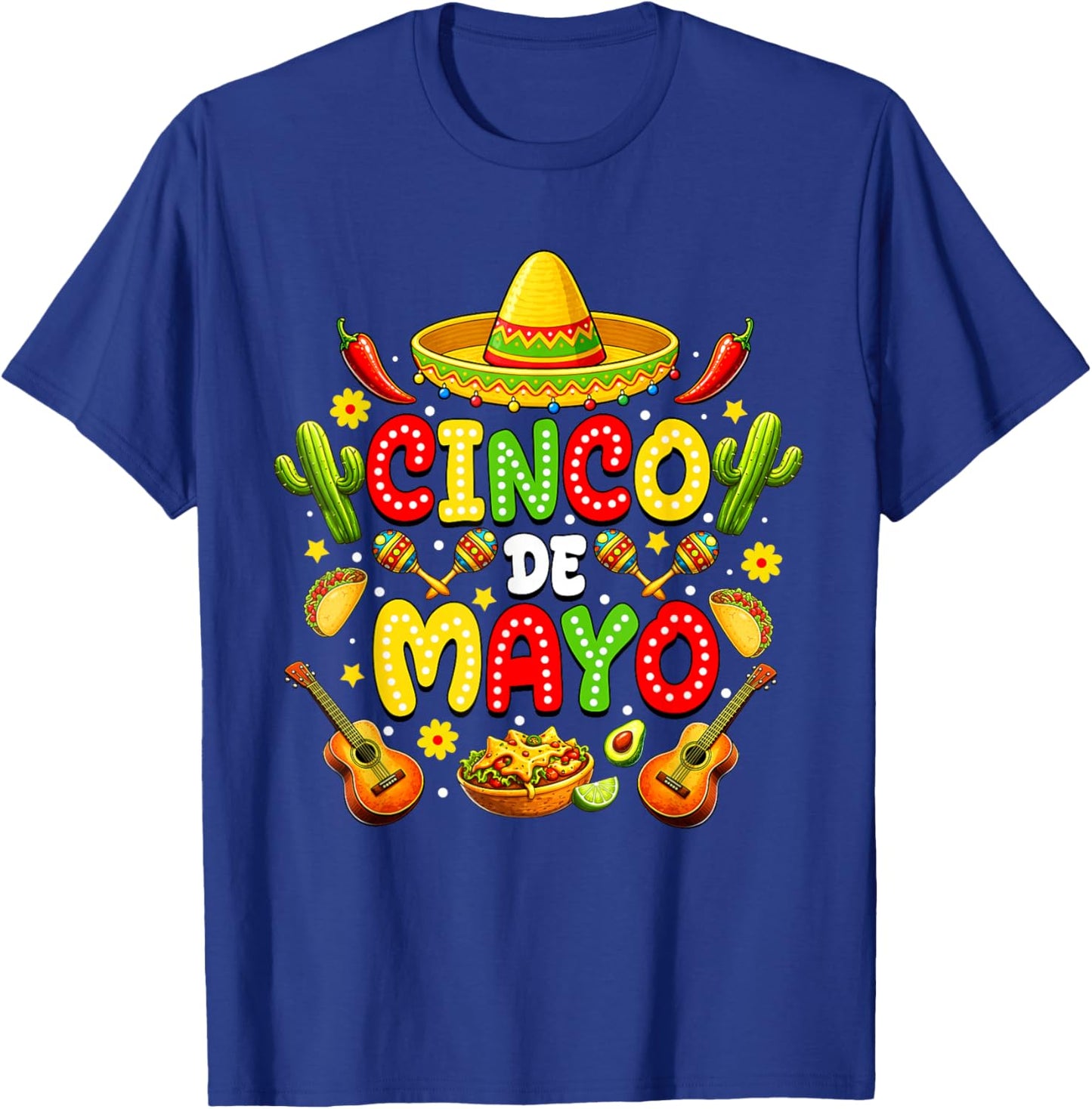 Mexican Fiesta 5 De Mayo T-Shirt - T-Shirt | Royal