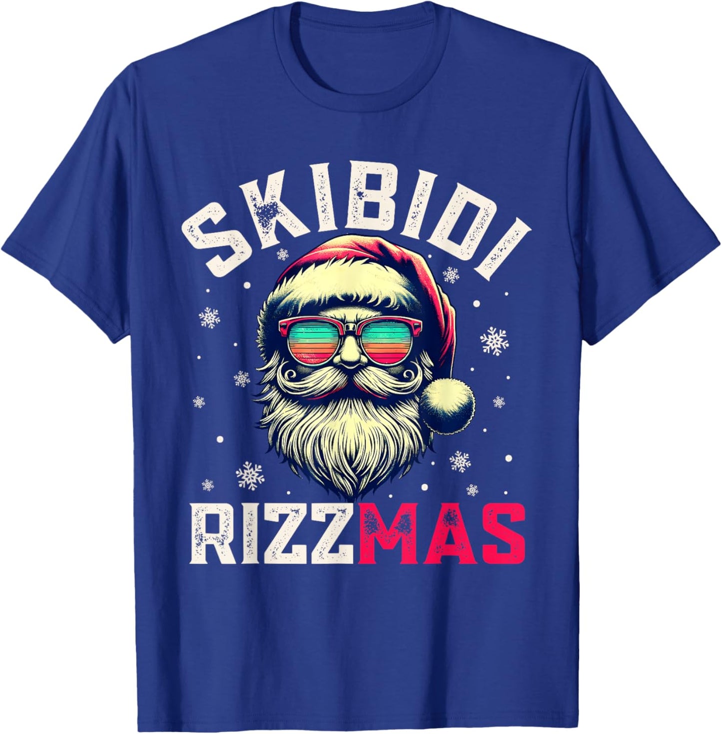 Skibidi Rizzmas Christmas Rizz Santa Claus Rizz the Season T-Shirt - T-Shirt | Royal
