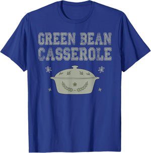 Retro Cooking Thanksgiving Dinner Green Bean Casserole T-Shirt - T-Shirt | Royal