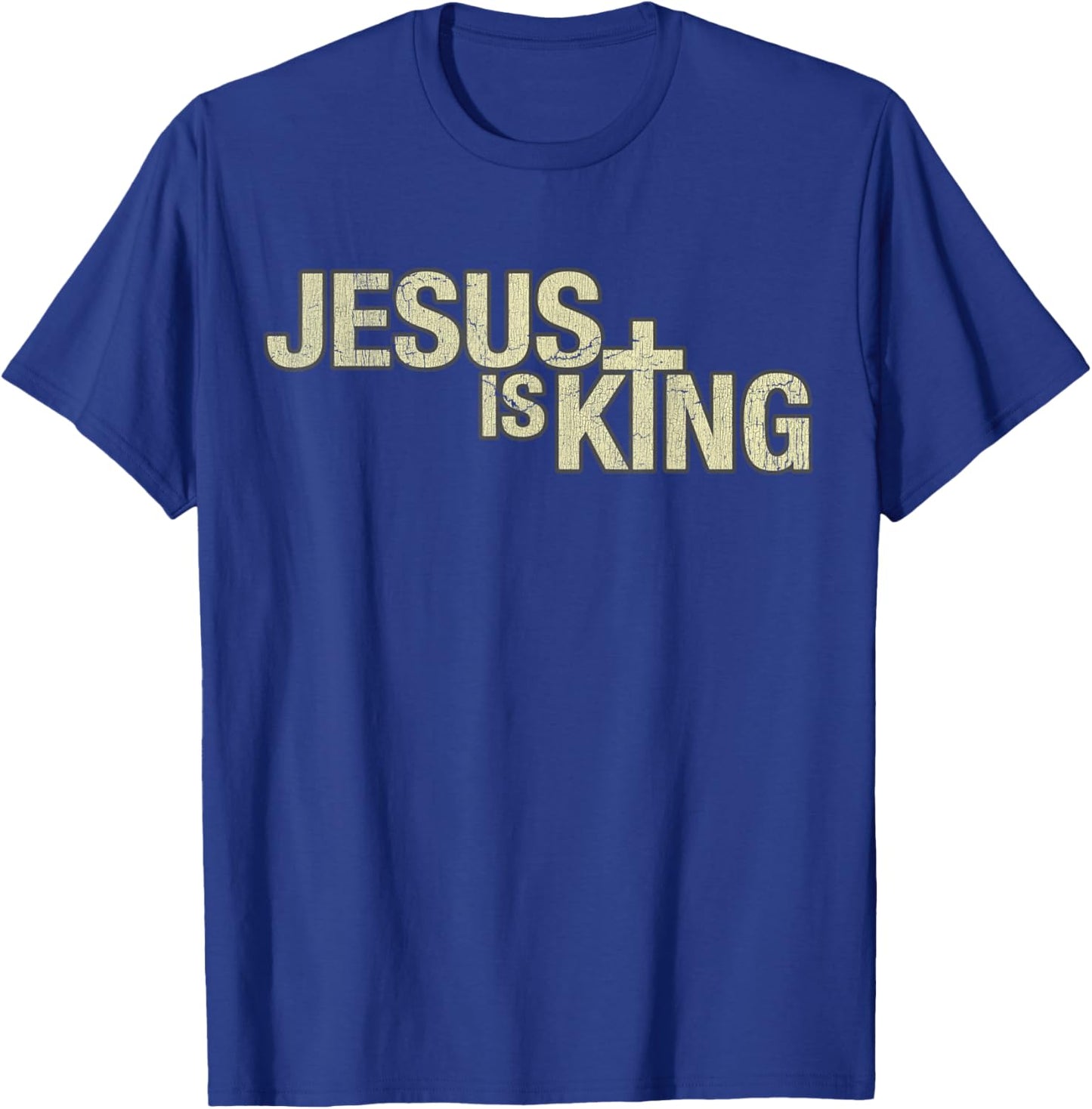 Vintage Jesus Is King T-Shirt - T-Shirt | Royal