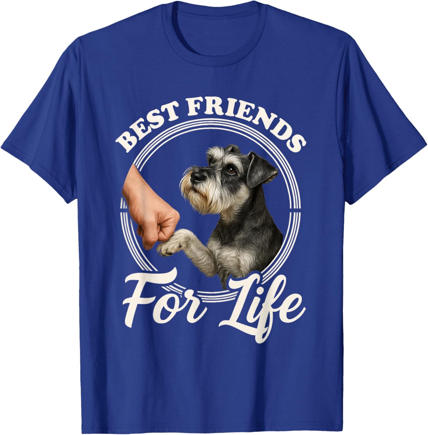 Schnauzer Lover Best Friends Mini Schnauzer T-Shirt - T-Shirt | Royal