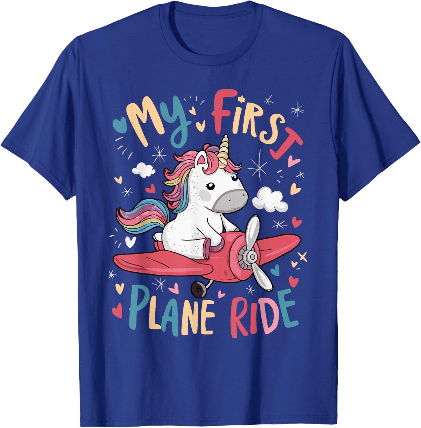 My First Plane Ride T-Shirt - T-Shirt | Royal
