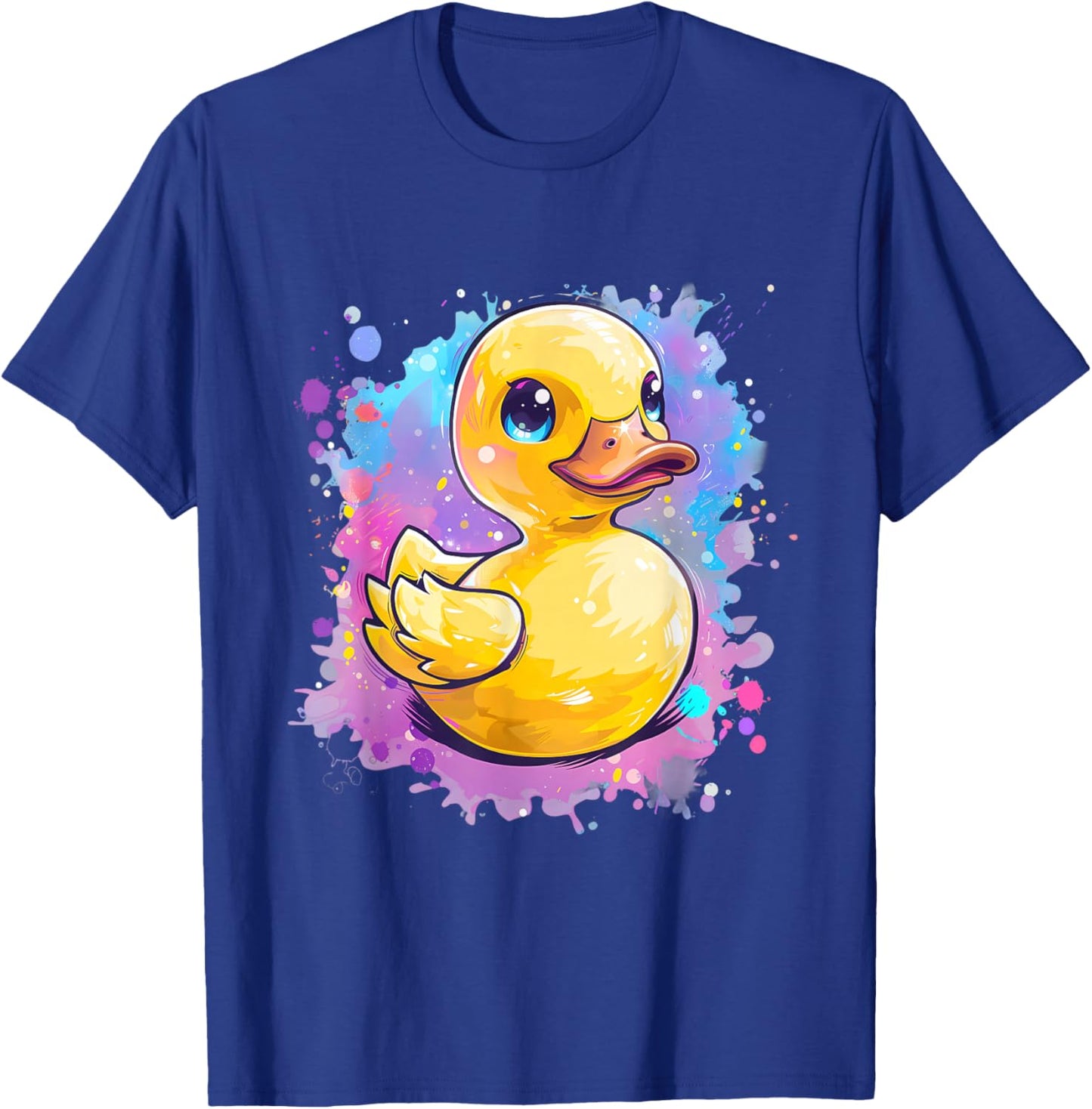 Rubber Duck Rubber Duckie Rubber Duckling Watercolor T-Shirt - T-Shirt | Royal