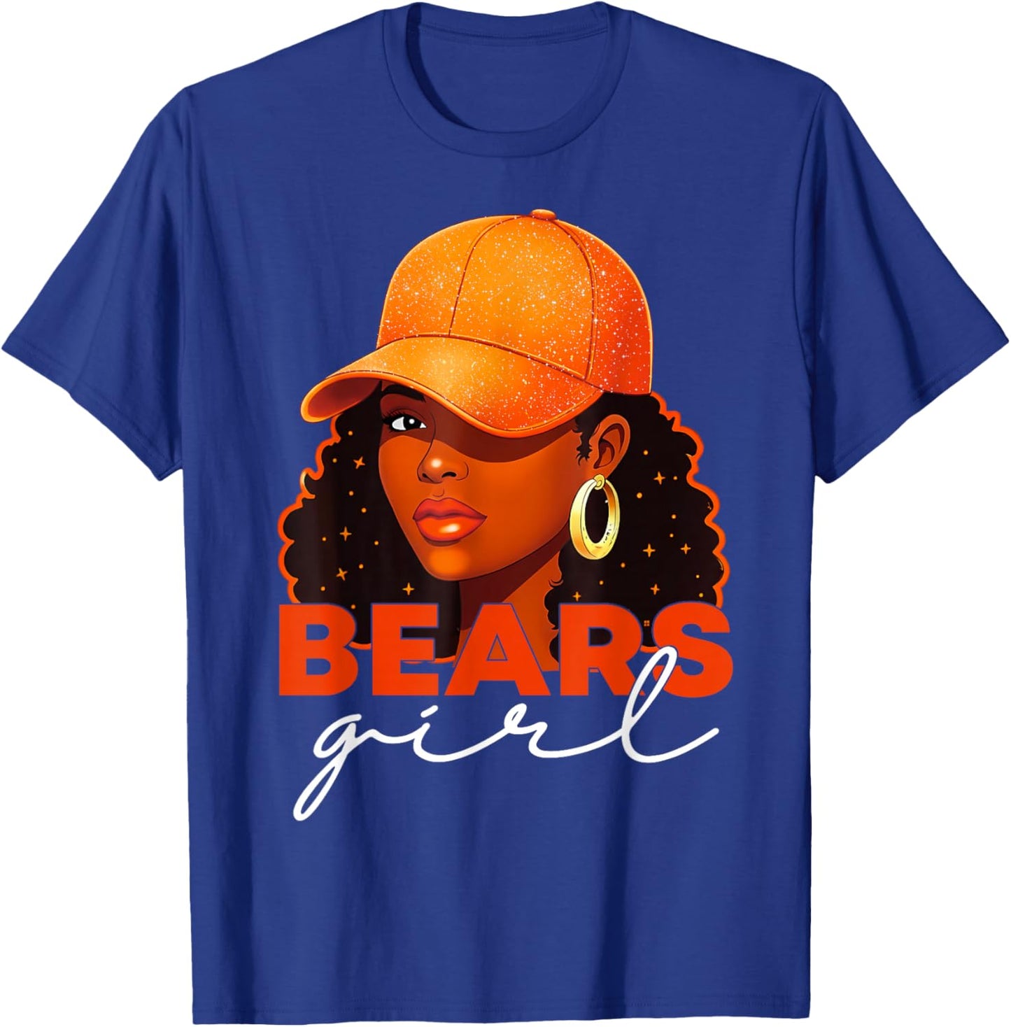 Bear Girl Black Women Melanin Girls Youth Teen T-Shirt - T-Shirt | Royal
