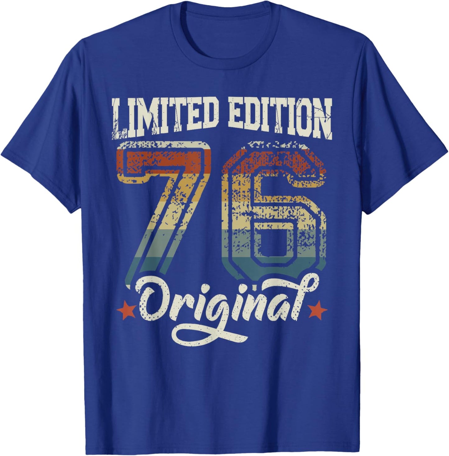 50e Anniversaire Homme Femme 50 Ans 1976 déco Cadeau drôle T-Shirt - T-Shirt | Royal