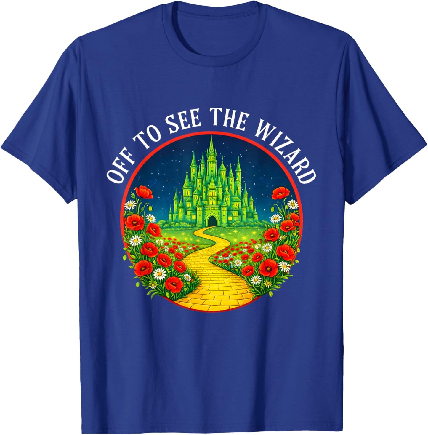 Wicked Off to See Wizard Yellow Brick Road Men Women Kids T-Shirt - T-Shirt | Royal