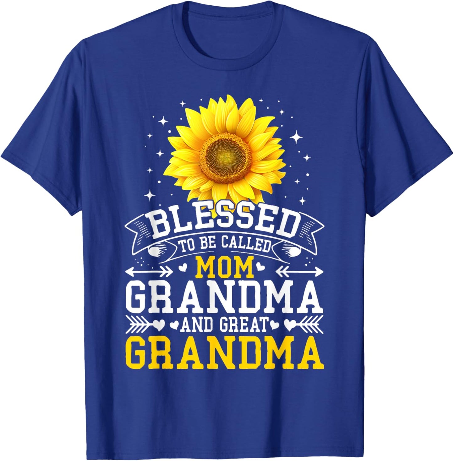 Blessed To Be Called Mom And Great Grandma Mother's Day T-Shirt - T-Shirt | Royal