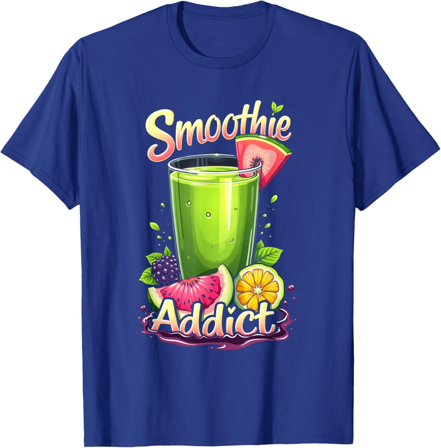 Smoothie Addict Health Drink Vegan Life T-Shirt - T-Shirt | Royal