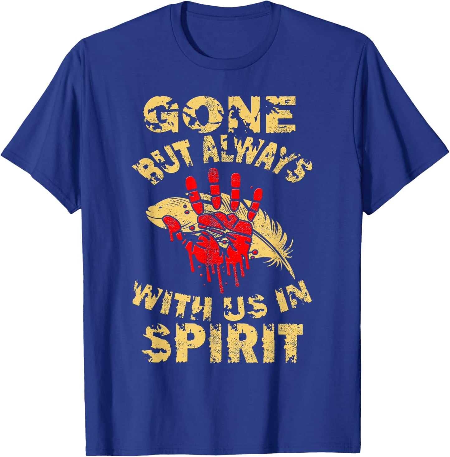 MMIW Awareness Indigenous Women Stolen Sisters Native Art T-Shirt - T-Shirt | Royal