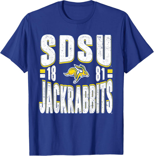 South Dakota State Jackrabbits Vintage 90's Retro Royal Blue T-Shirt - T-Shirt | Royal