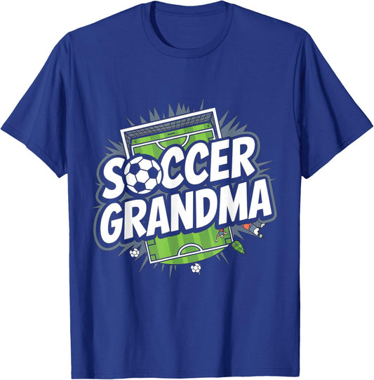Soccer Grandma Funny Soccer T-Shirt - T-Shirt | Royal