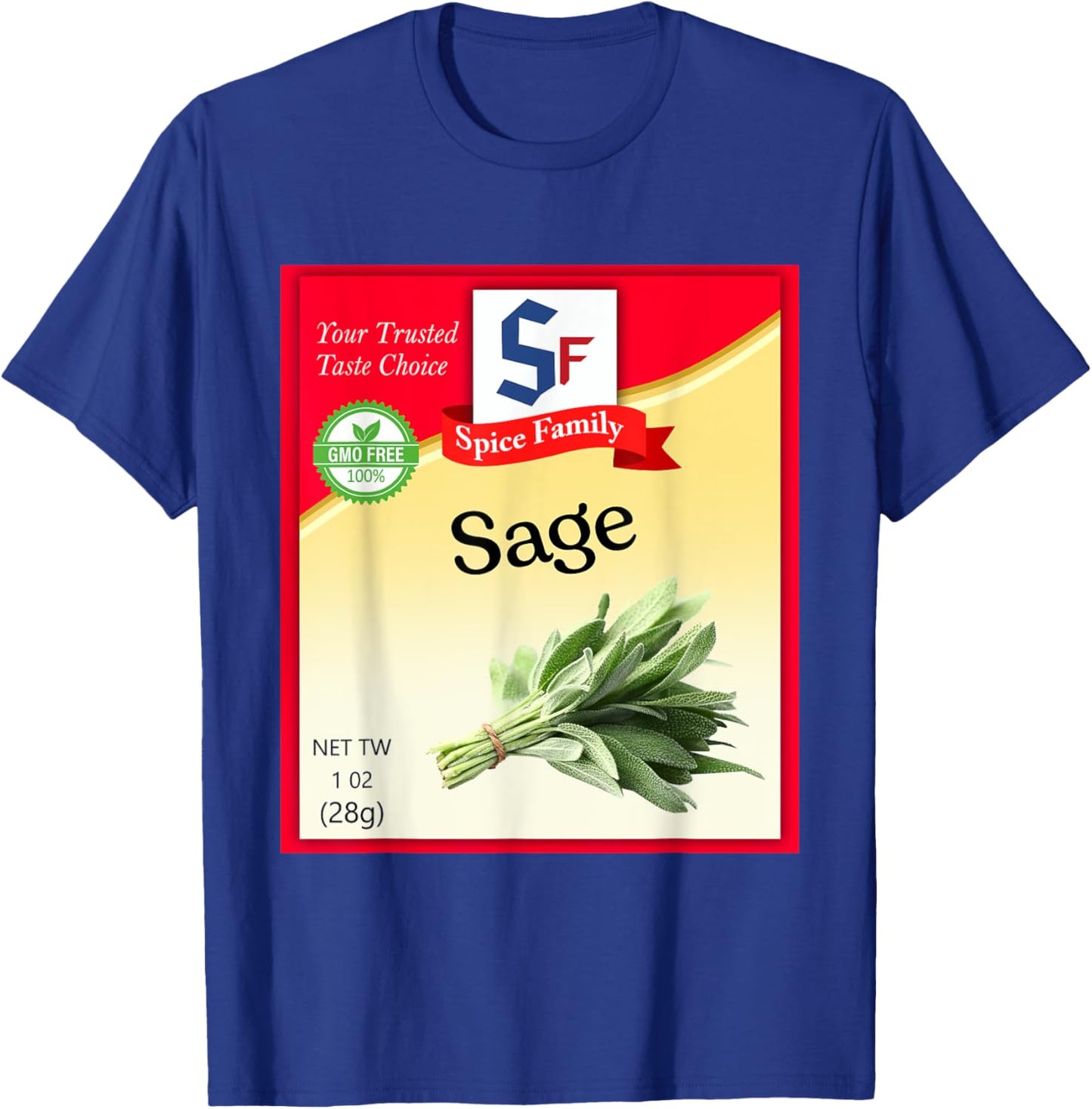Sage Condiment Costume Holiday Spice Costumes T-Shirt - T-Shirt | Royal