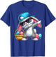 Funny Dabbing Rabbit Easter Eggs Dab Boys Girls Kids Bunny T-Shirt - T-Shirt | Royal