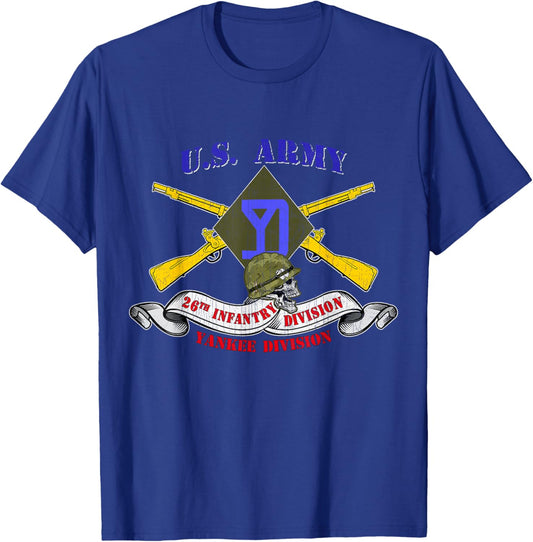 26th Infantry Division 26th ID Veteran Yankee Division Gifts T-Shirt - T-Shirt | Royal