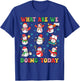 What Are We Doing Today PE Teacher Snowman Christmas T-Shirt - T-Shirt | Royal