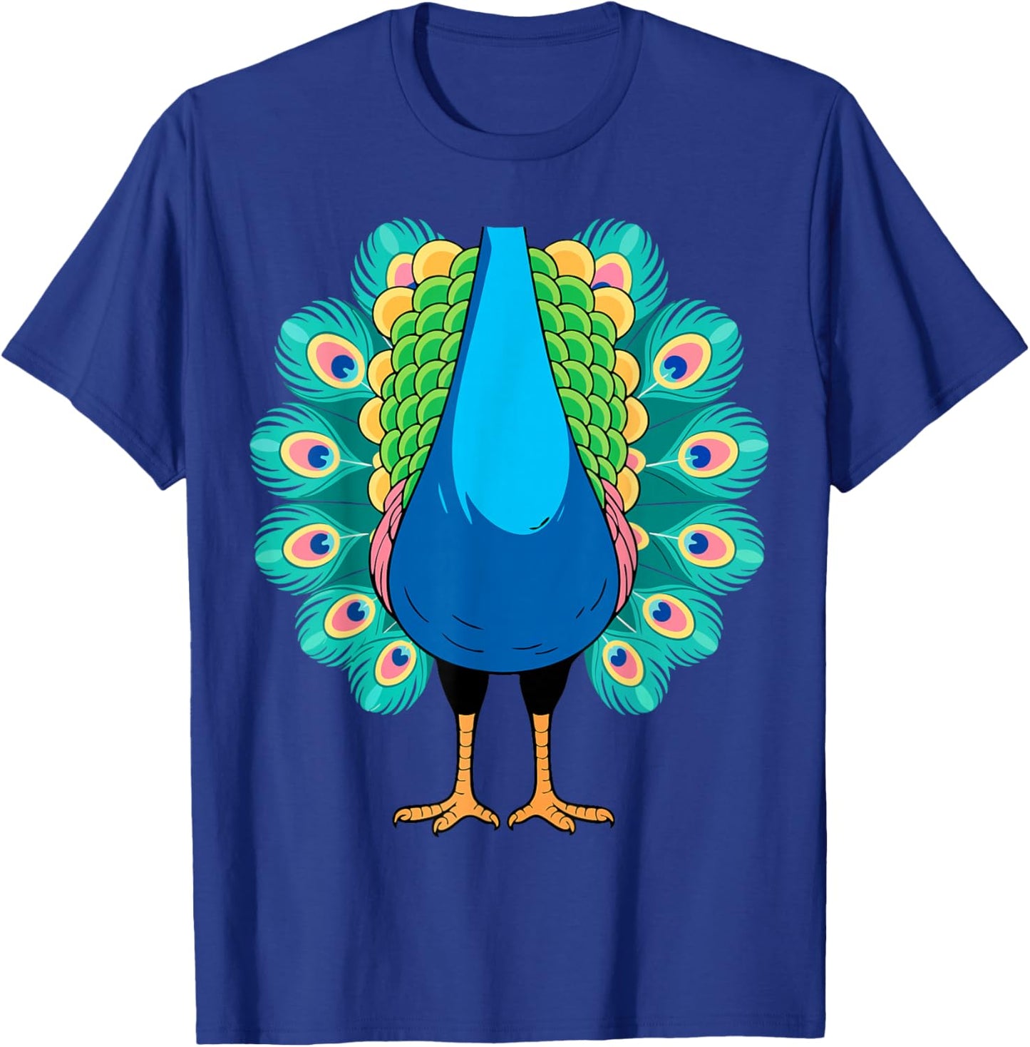 Peacock Shirt Adult Kids Men Women Peacock Costume T-Shirt - T-Shirt | Royal