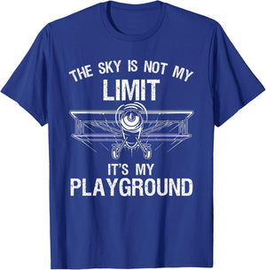Funny Pilot Design Women Aviation Airplane Pilot T-Shirt - T-Shirt | Royal