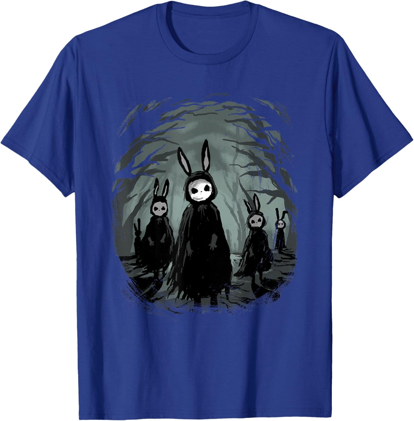 Gothic Shirt Creepy Bunny Goth Rabbit Evil Bunnies Weirdcore T-Shirt - T-Shirt | Royal
