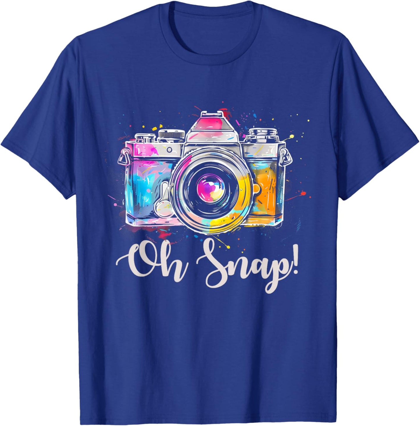 Photographer Vintage Camera Funny Photography T-Shirt - T-Shirt | Royal