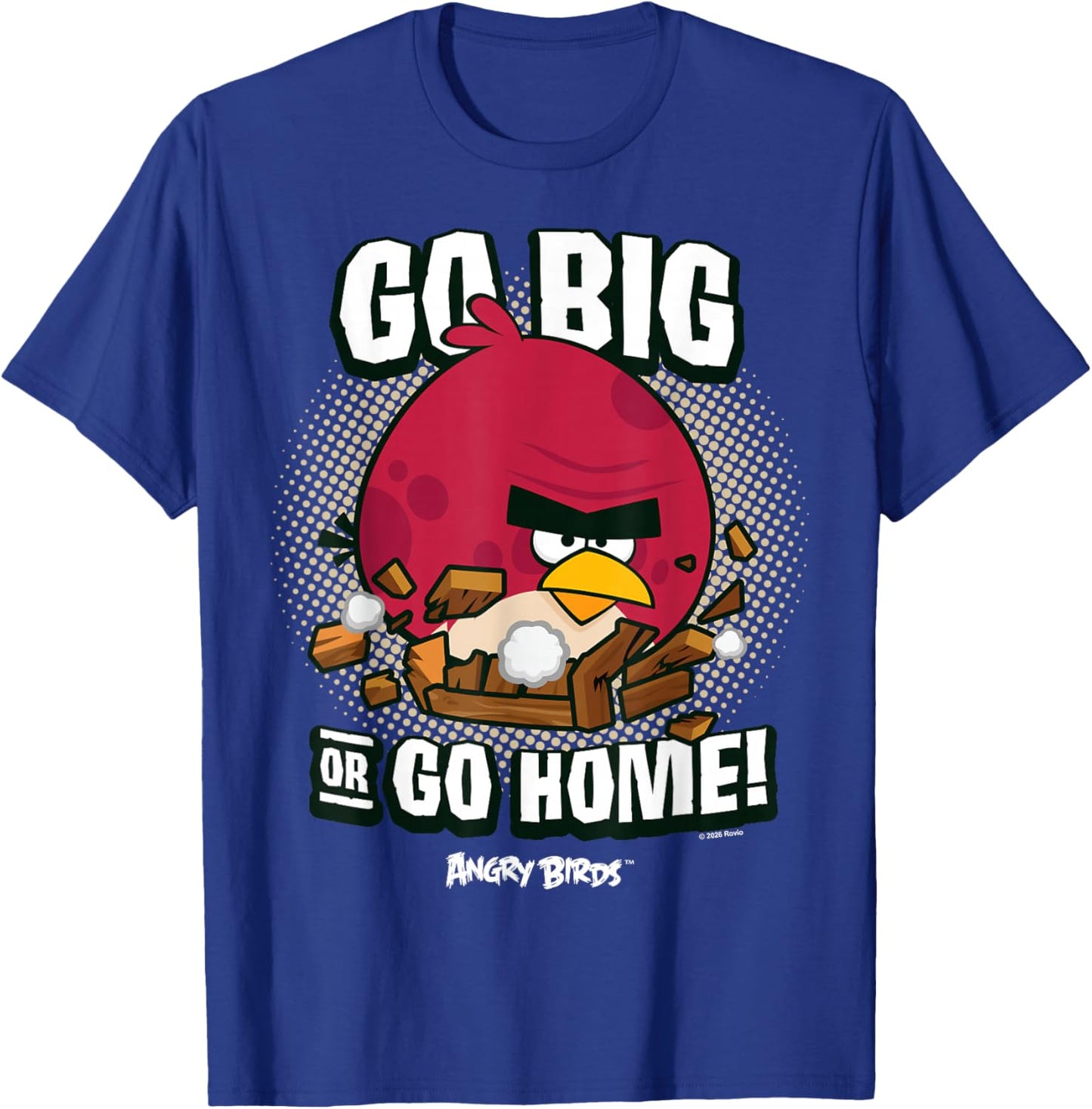 Angry Birds Terrence Go Big or Go Home T-Shirt - T-Shirt | Royal