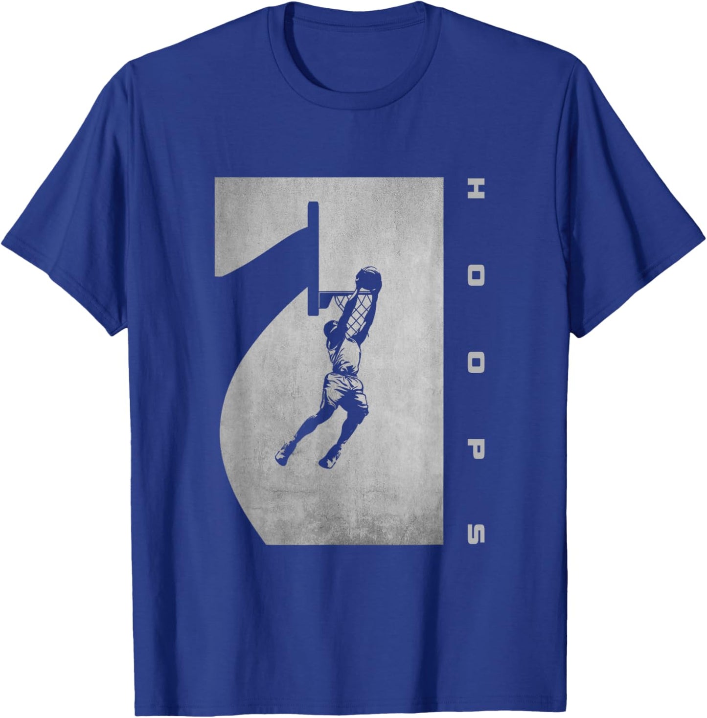 BASBO -Adult Basketball - Black, Small, Short Sleeve, Classic Fit, Imported, 100% Polyester, Basketball Design T-Shirt - T-Shirt | Royal