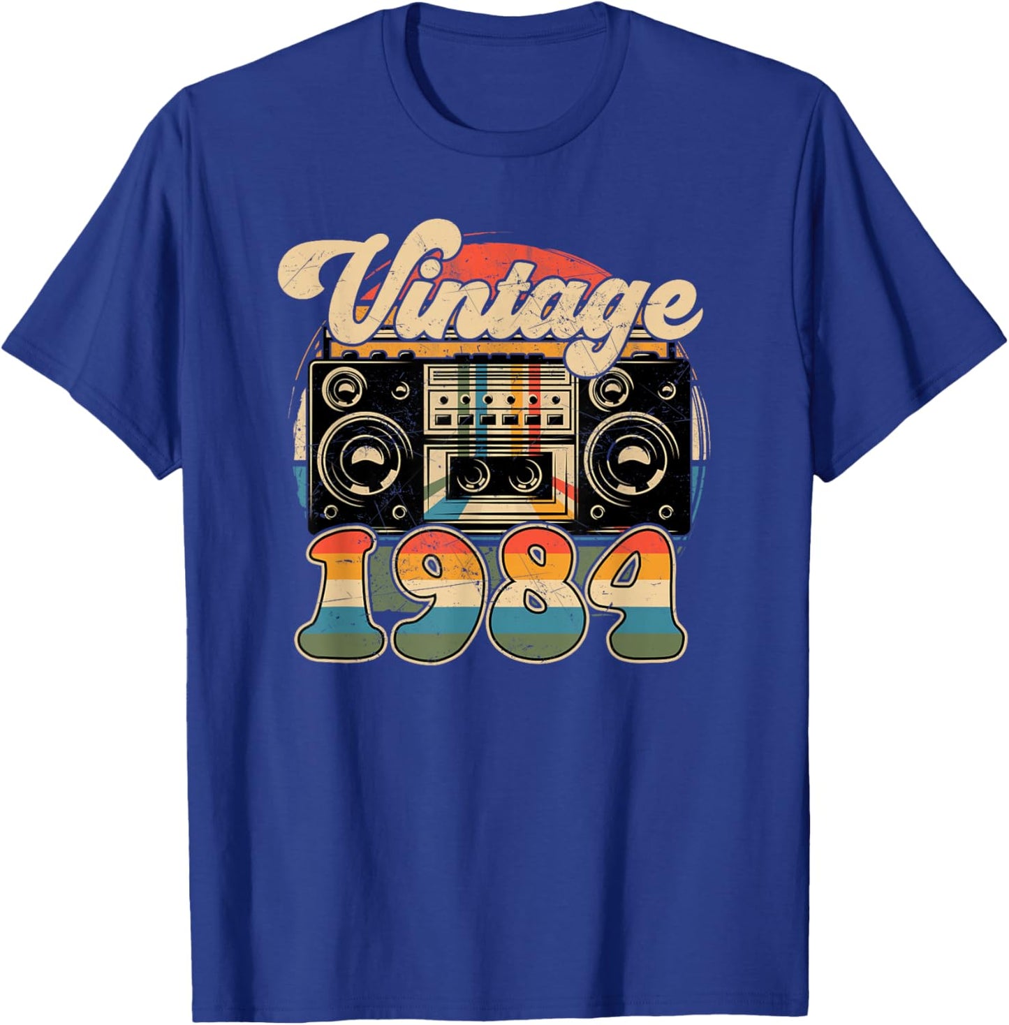 42th Birthday Retro Vintage 1984 Men Women T-Shirt - T-Shirt | Royal