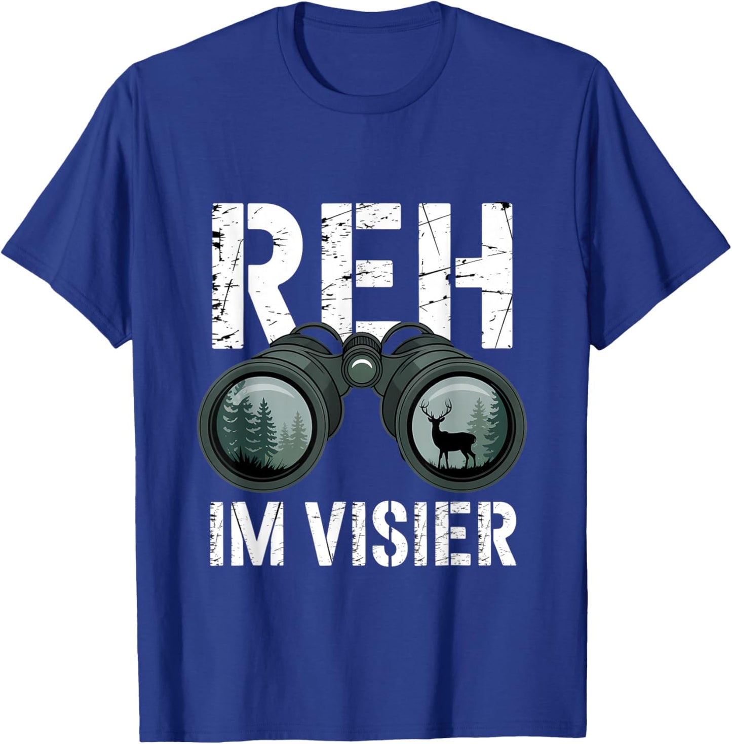 Deer in Visor T-Shirt - T-Shirt | Royal