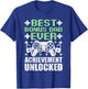 Gamer Stepdad Fathers Day, Bonus Dad Achievement Unlocked T-Shirt - T-Shirt | Royal