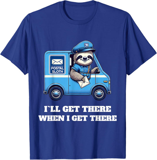 Postal Worker Funny Delivery Mailman T-Shirt - T-Shirt | Royal
